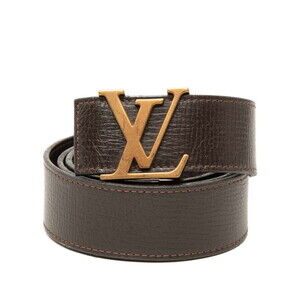 Louis Vuitton Utah Ceinture LV Initials Belt, Size 85 34, M6902, Brown Leathe...